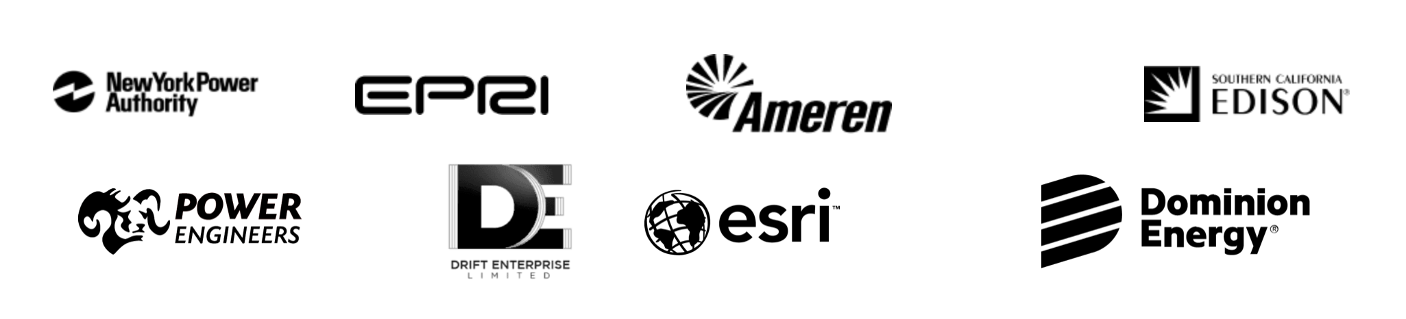Trusted utility company logos